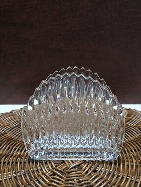 Vintage Princess House Glass Napkin Holder.